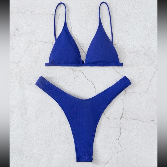 Tara Diamond Other - 105. Stellar ribbed knit sexy thong bikini🌙
